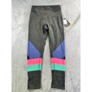 MTA Sport leggings Women's Medium Grey Color Block Fast Dry athletic leggings